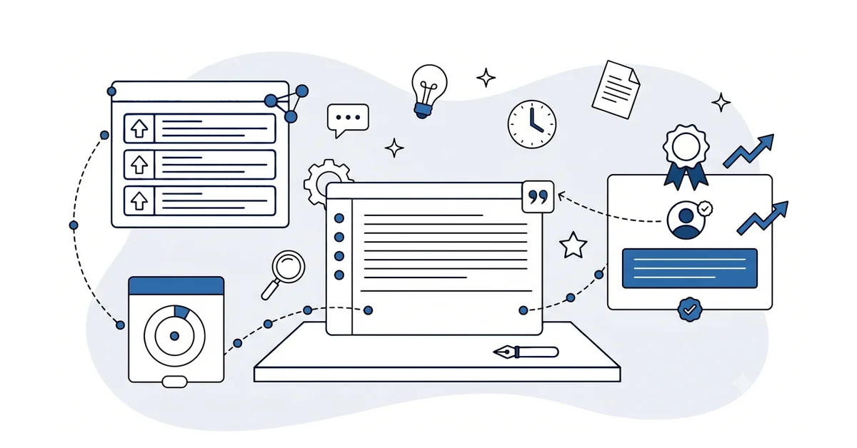 Reddit thread card and structured article both feed the AI summary citation strip.