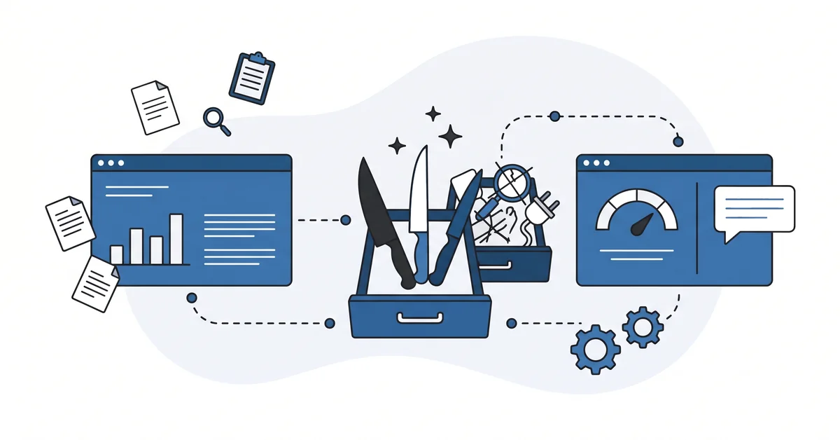 Three free Google-side SEO tools plus a monthly chat-surface visibility check for small websites.