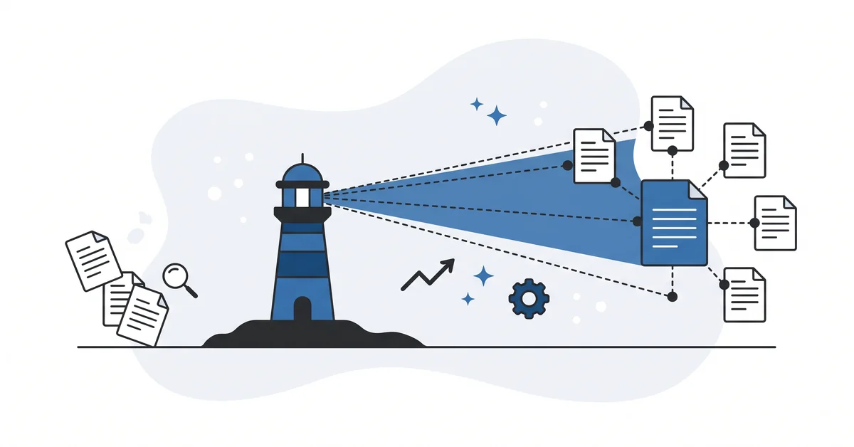 One focused topic cluster beating five scattered ones, the small-site topical-authority discipline this post explains.