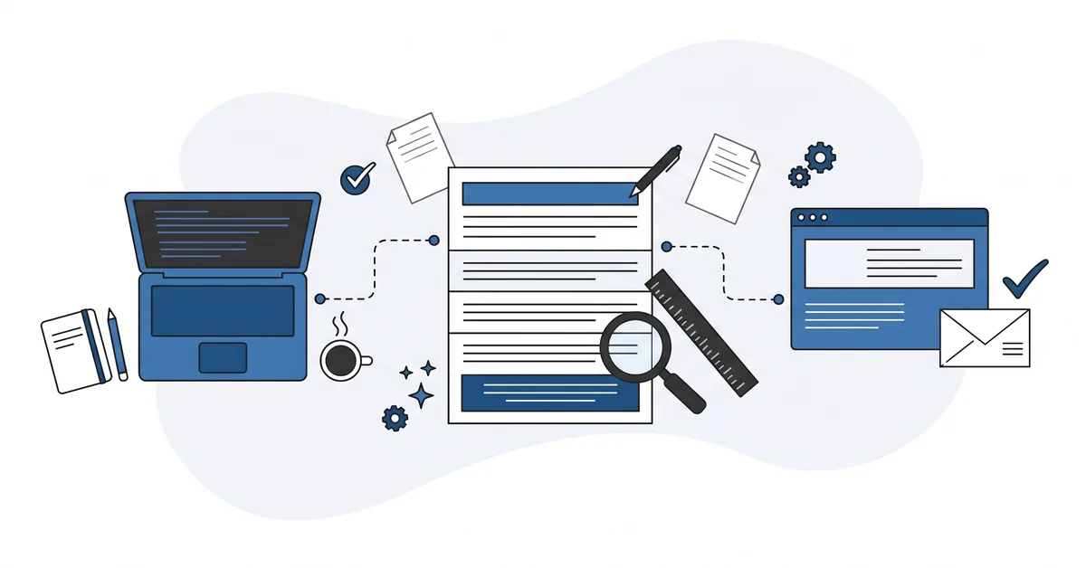 One-page freelance offer with six elements that work without a marketing budget, this post's shape.