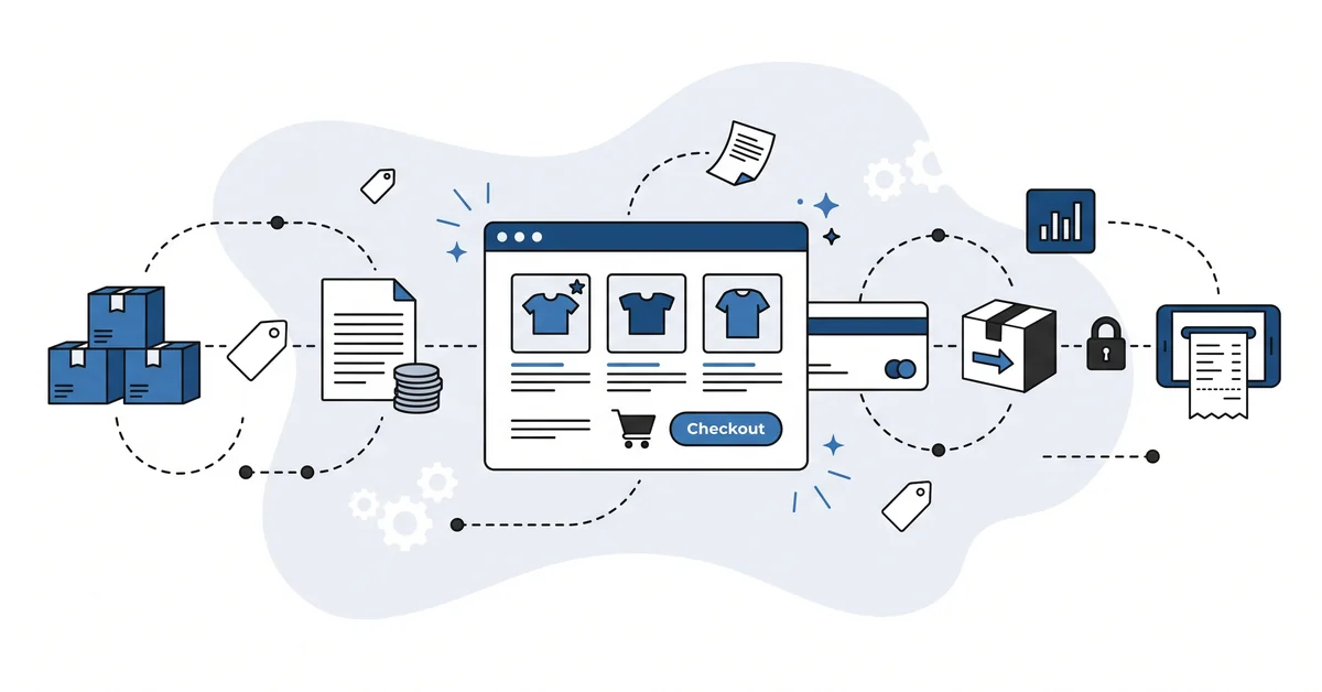 Six pieces being the minimum viable WooCommerce store, the launch-weekend floor this post defends.
