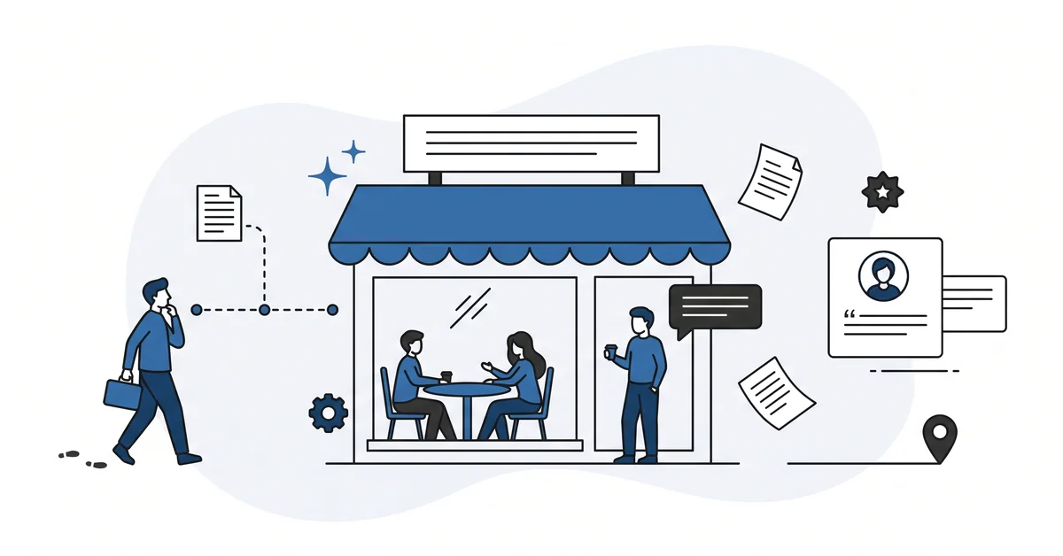 Specific dated client results outweighing generic logo bars on small-business pages, this post's proof hierarchy.