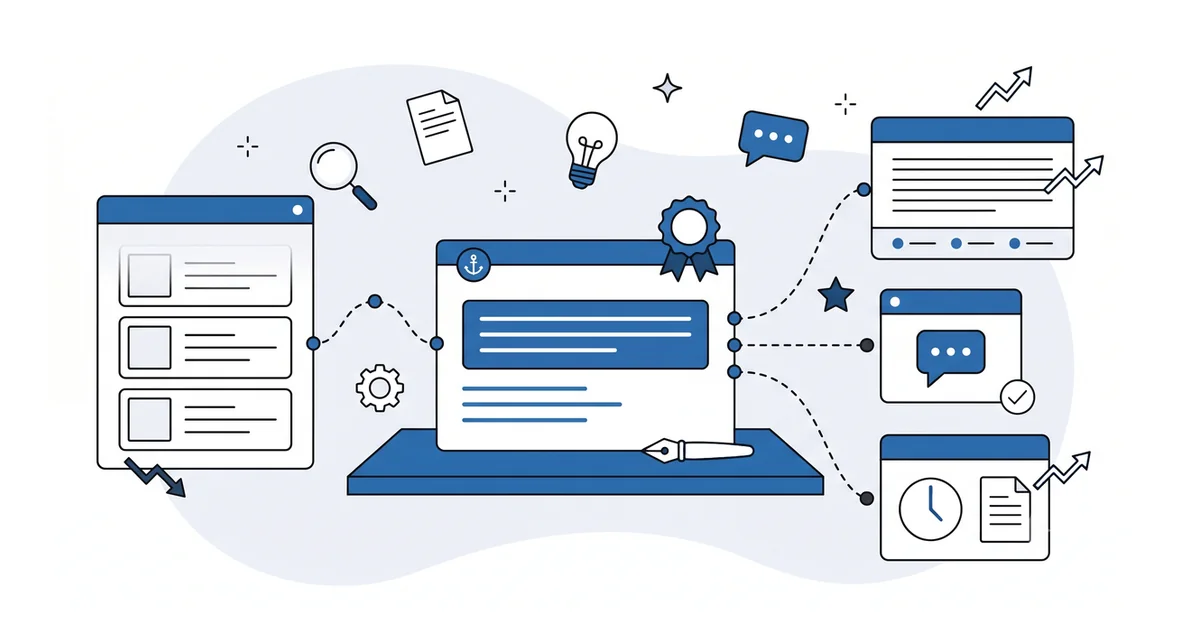 Owned blog post earning AI citation plus a contact reply, the small-business blog ROI documented.