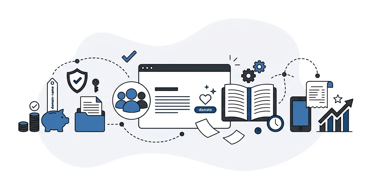Five-page nonprofit WordPress site surviving volunteer handover on a $0-$400 budget, this post's honest plan.
