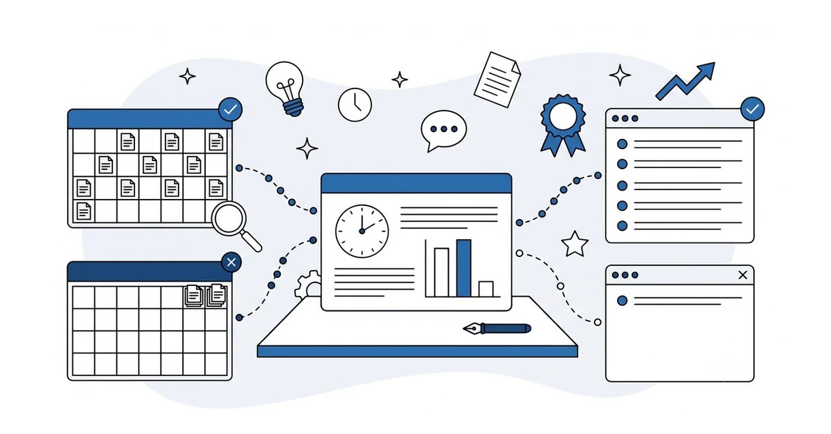 A steady publishing drip beats a launch burst for AI citation across a small site.
