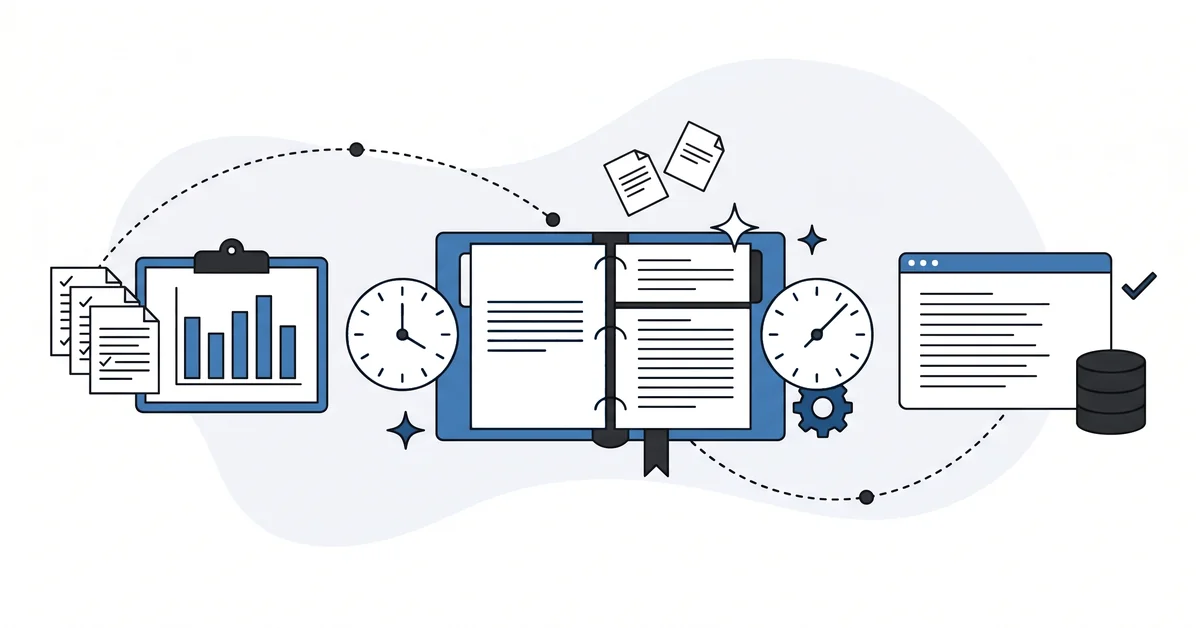 Voice bible as a living spec with quarterly strategic and monthly operational layers.